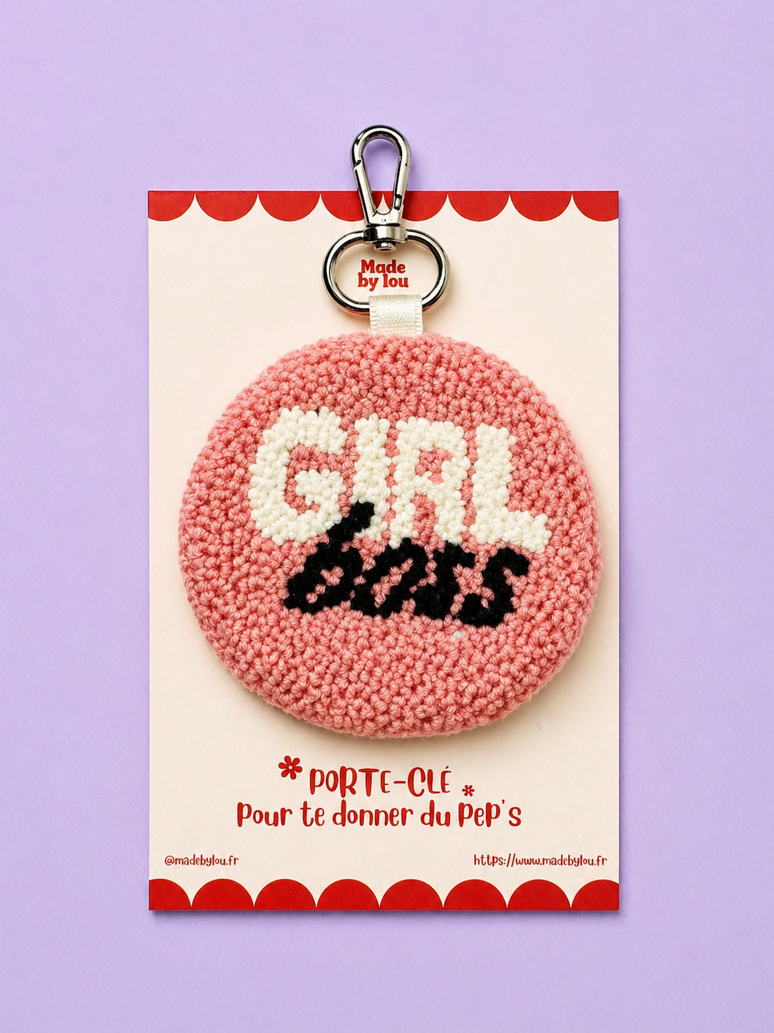 Porte-clé girl boss
