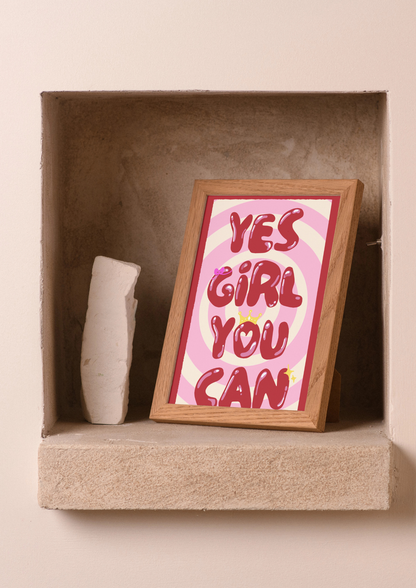 Carte yes girl you can
