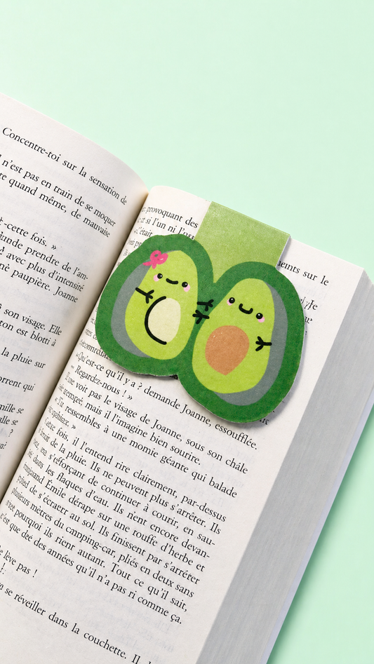 Marque page magnétique avocado
