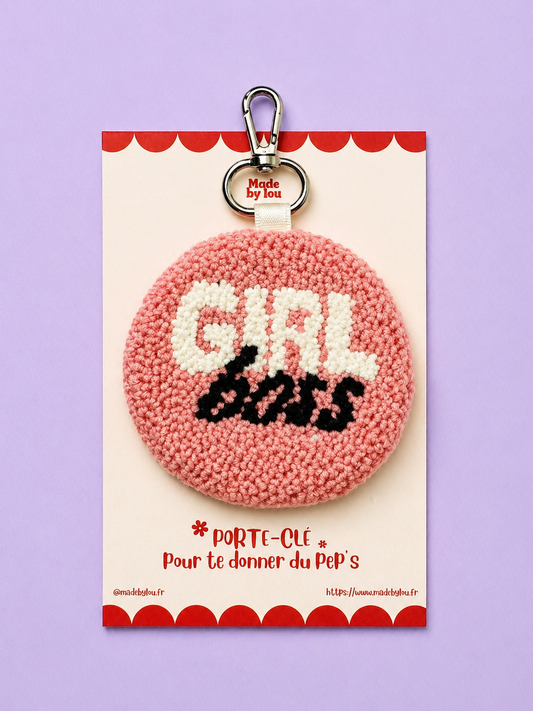 Porte-clé girl boss