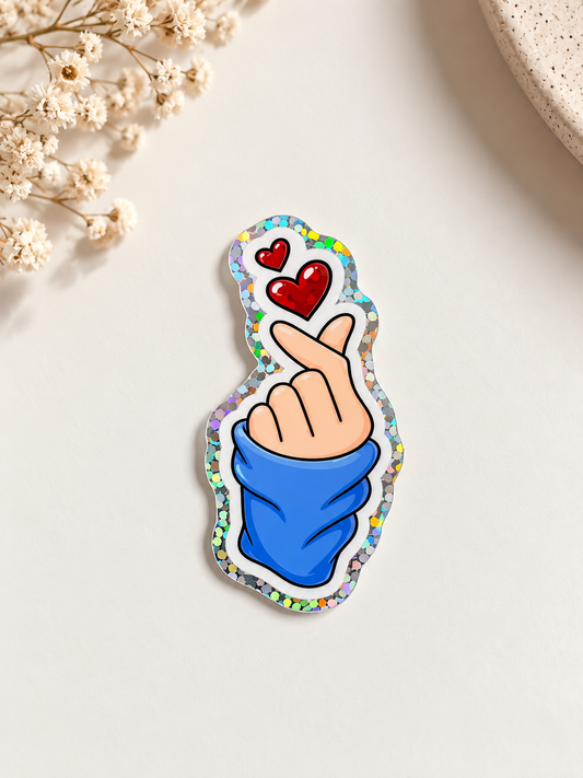 Sticker finger Heart
